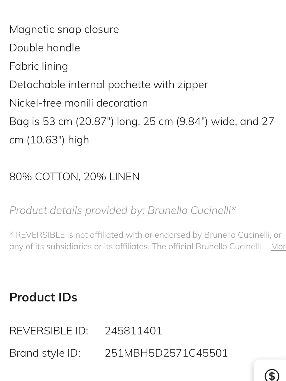Brunello Cucinelli Canvas Shopping Tote - Picture 14 of 14